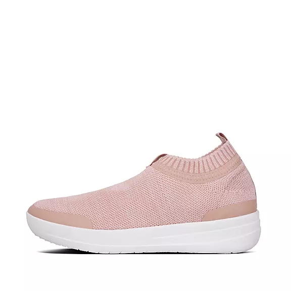 Trampki FitFlop ÜBERKNIT Slip-On Damskie Różowe | 63826242