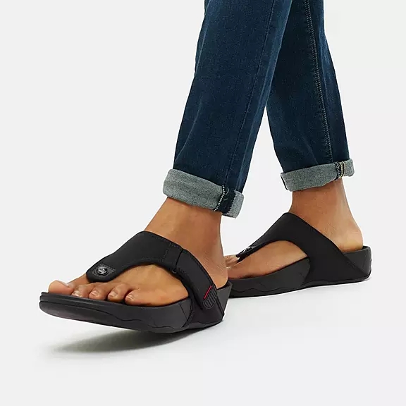 Sandały Ze Słupkami FitFlop TRAKK II Wody-Resistant Męskie Czarne | 86569298