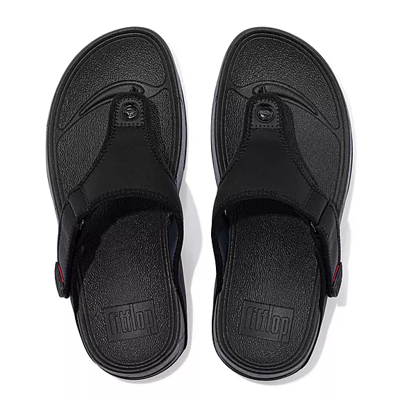 Sandały Ze Słupkami FitFlop TRAKK II Wody-Resistant Męskie Czarne | 86569298